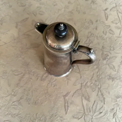 Silverplate Covered Syrup/Cream Jug