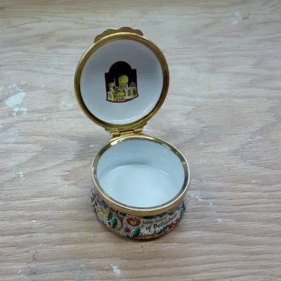 Enamel Christmas box collection (~20, Halcyon Days)