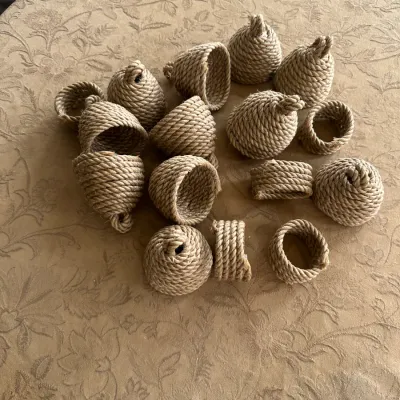 Rope/Jute Napkin Rings (~12)