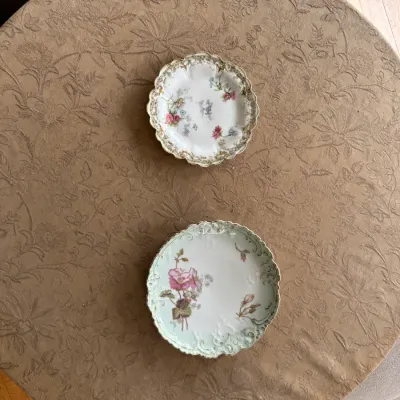 German Hand-Painted Bird Bowl