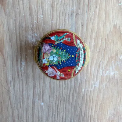 Enamel Christmas box collection (~20, Halcyon Days)