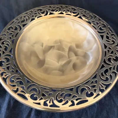 Silverplate Pierced-Rim Fruit Serving Bowl – Delli Inc.