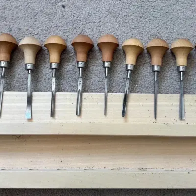 Pfeil Swiss Made Wood Carving Tools with Rack 