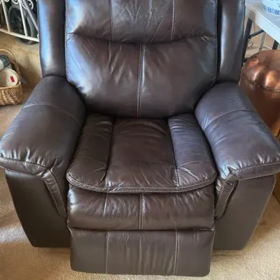 Brown Power Recliner with USB Charging Port