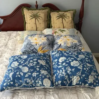 Designer Tropical, Chinoiserie & Floral Accent Pillow Collection