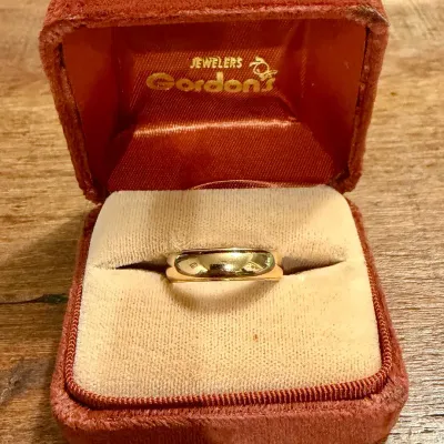 Vintage 14K Gold Men’s Wedding Band – 6.0g