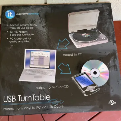 Innovative Technology ITUT-201 USB 3-Speed Turntable in Original Box