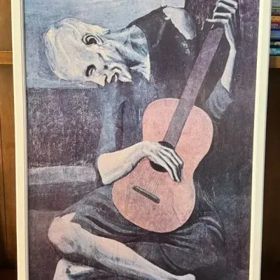 Framed Picasso “The Old Guitarist” Art Print