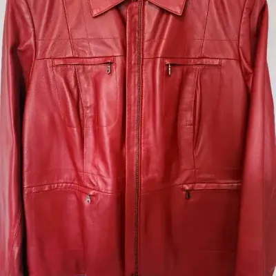 ALFANI, New Red Leather Jacket, 2XL &Jones New York Collection Lime Leather Sz 2Xl Jacket. New with 