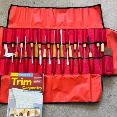 Wood Carving Tool Set with Storage Roll