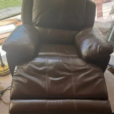 Brown Glider Swivel Recliner with Leggett & Platt 4181 Mechanism 