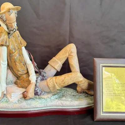 RARE Lladro “Letters to Dulcinea” Don Quixote Numbered #738 W/COA