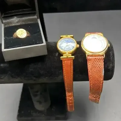 Moon Phase Fossil Watch And Moon Phase Access Watch