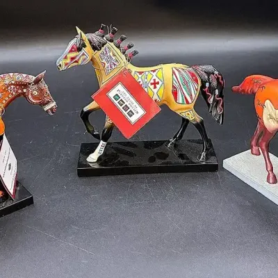 The Trail Of Painted Ponies “Ghost Horse”, “The Magician” And “Cheyenne Rawhide Pony”