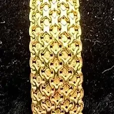 14K Italian Wide Mesh Bracelet