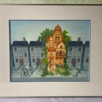 K Hewitt Art-Street Scene 