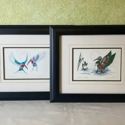 Richard Shorty Hummingbirds & Loon Prints 