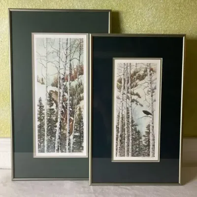 Carol McLaughlin Giclee Print 7/350 "Aspen Winter"