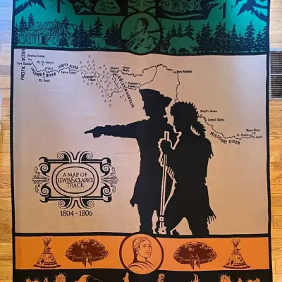 Pendleton Lewis & Clark Map of Track