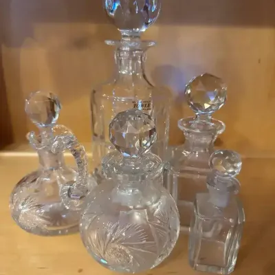 Towle Crystal Decanter & Others 
