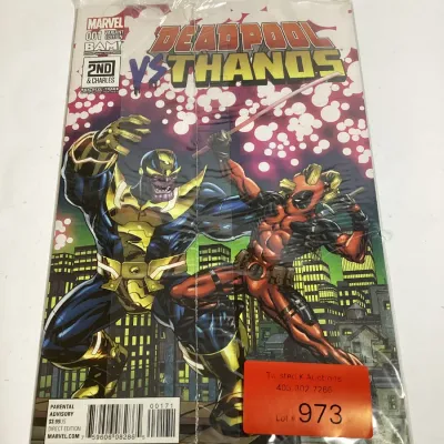Marvel Deadpool vs Thanos #1 BAM 2nd & Charles Variant Edition Comic Book