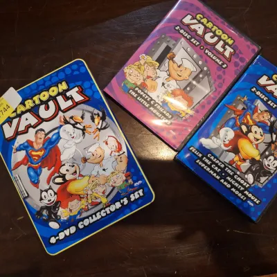 Cartoon Vault Classic Cartoons 8-Disc DVD Collection – Volumes 1 & 2 Plus 4-DVD Collector's Set – Superman, Popeye, Casper,...