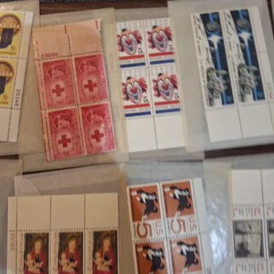 Vintage U.S. Postage Stamp Collection – Mint Plate Blocks & Commemoratives – Space, Churchill, John Sloan, Puerto Rico & More