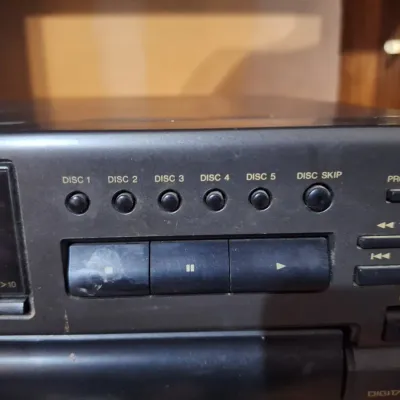 Vintage 1995 Technics SL-PD687 5-Disc Rotary Compact Disc CD Changer Player Made in Japan