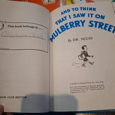 Dr. Seuss Hardcover Children’s Book Lot – Green Eggs and Ham, One Fish Two Fish, Mulberry Street & ABC