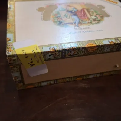 Vintage Habanos Romeo y Julieta Cuban Cigar Box Junk Drawer Lot Watch Keys Toys Pyrite & Miscellaneous