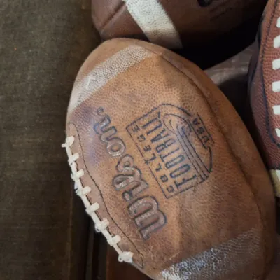 Lot of 3 Wilson Footballs – Vapor One & NFL Extreme Vintage Used Footballs