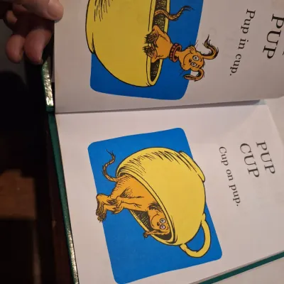Dr. Seuss Beginner Books Hop on Pop & One Fish Two Fish Red Fish Blue Fish Hardcover Children’s Books