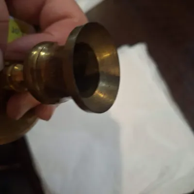 Brass candlestick.