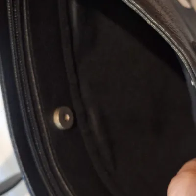 The Sak Black Pebbled Leather Shoulder Bag Purse