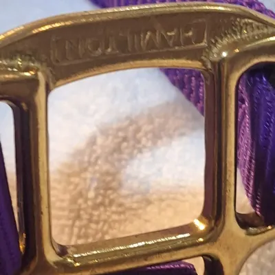 Cashel Crayton Purple Nylon Horse Halter – Large Horse 1100–1600 Lbs Brass Hardware