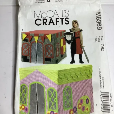 McCall’s Crafts M6369 Children’s Fabric Playhouse & Knight Castle Sewing Pattern