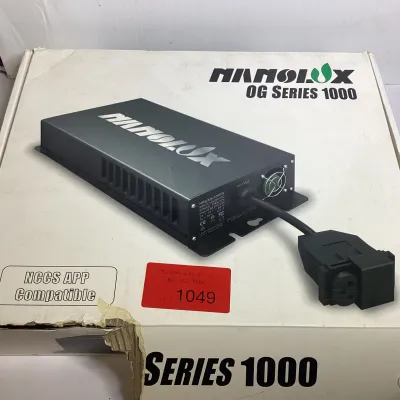 Nanolux OG Series 1000W Digital Dimmable Grow Light Ballast – NCCS App Compatible – Original Box