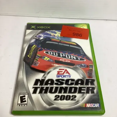 EA Sports NASCAR Thunder 2002 Original Xbox – Jeff Gordon #24 Cover – Complete with Manual