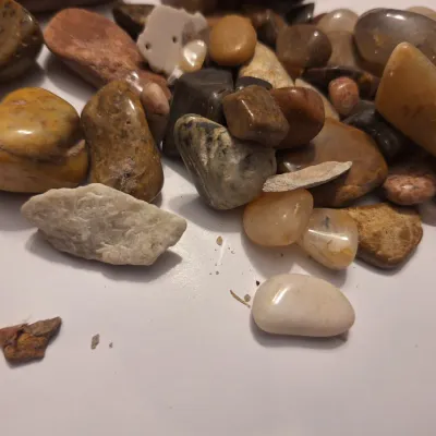 Assorted Polished Tumbled Stones Rocks & Mineral Specimens Mixed Colors Sizes