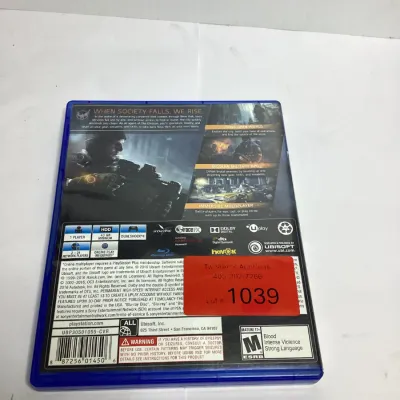Tom Clancy’s The Division – Sony PlayStation 4 PS4 Ubisoft Video Game