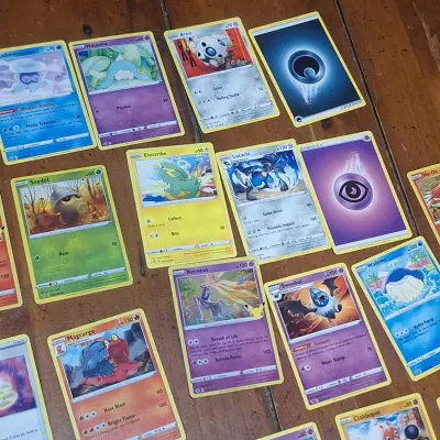 Pokémon Trading Card Lot – Ho-Oh, Lugia, Lucario, Professor’s Research Holo & Assorted Cards
