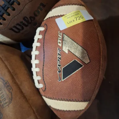 Lot of 3 Wilson Footballs – Vapor One & NFL Extreme Vintage Used Footballs
