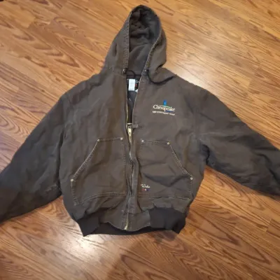Walls Blizzard Proof Ultra Chesapeake Energy Mid-Continent Team Brown Hooded Work Jacket XL