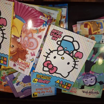 New Bendon Kids Coloring & Activity Book Lot – Paw Patrol, Hello Kitty, Vampirina, Disney, Little Chick & More