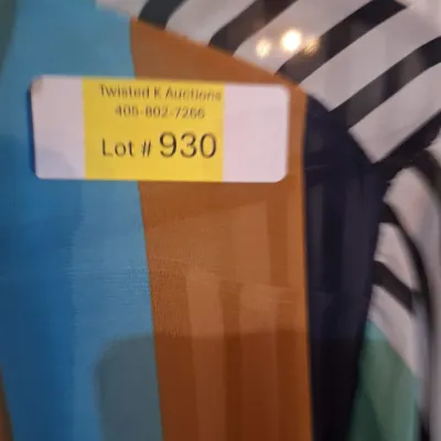 Audrey Ann Women’s Size 13/14 Multicolor Striped Sheer Button Front Blouse