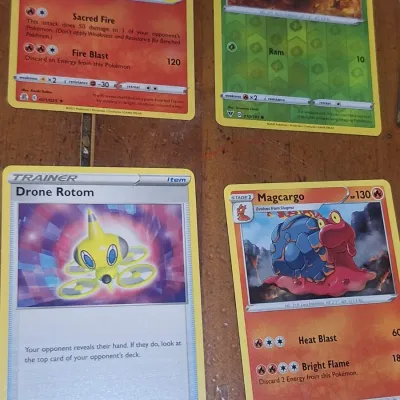 Pokémon Trading Card Lot – Ho-Oh, Lugia, Lucario, Professor’s Research Holo & Assorted Cards