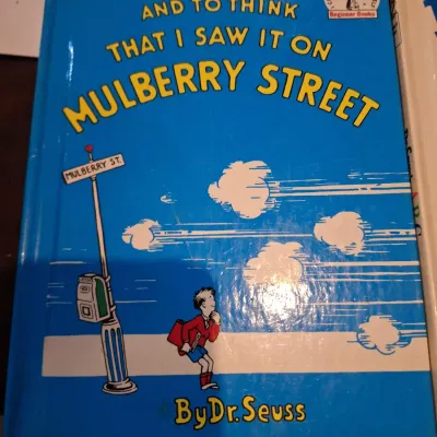 Dr. Seuss Hardcover Children’s Book Lot – Green Eggs and Ham, One Fish Two Fish, Mulberry Street & ABC