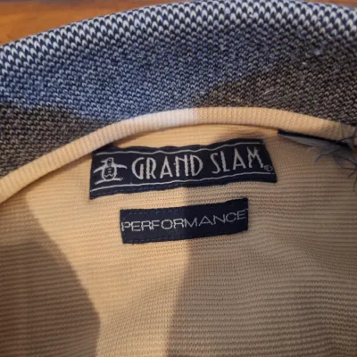 2 Grand Slam Men’s Polo Golf Shirts – Large – Performance & Munsingwear – Cream/Tan