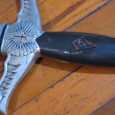 Ornate Medieval Fantasy Templar Knight Sword with Decorative Scabbard – Red Cross Accents