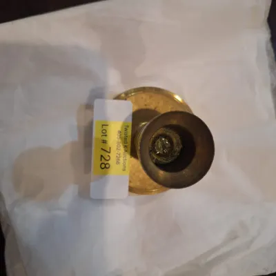 Brass candlestick.